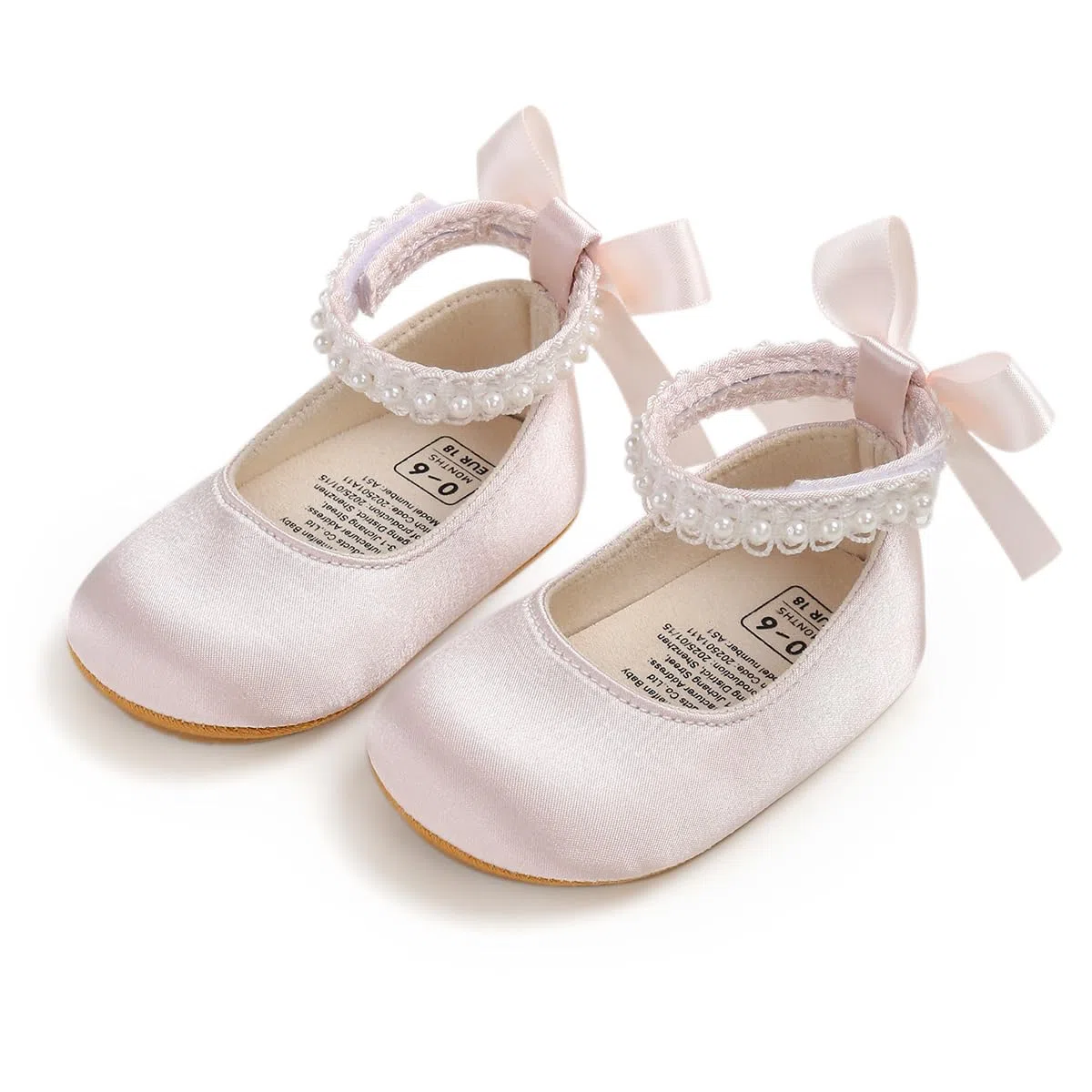 Baby Mary Jane Prinzessin Lauflernschuhe mit Perle 0-18M
