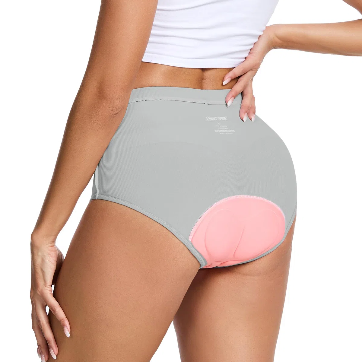 MEETWEE Damen Radunterhose, Fahrradhose Kurz Radlerhose Fahrrad Unterwäsche mit 4D Gel Gepolstert, Fahrradunterhose Atmungsaktiv Schnelltrocknend Radhose
