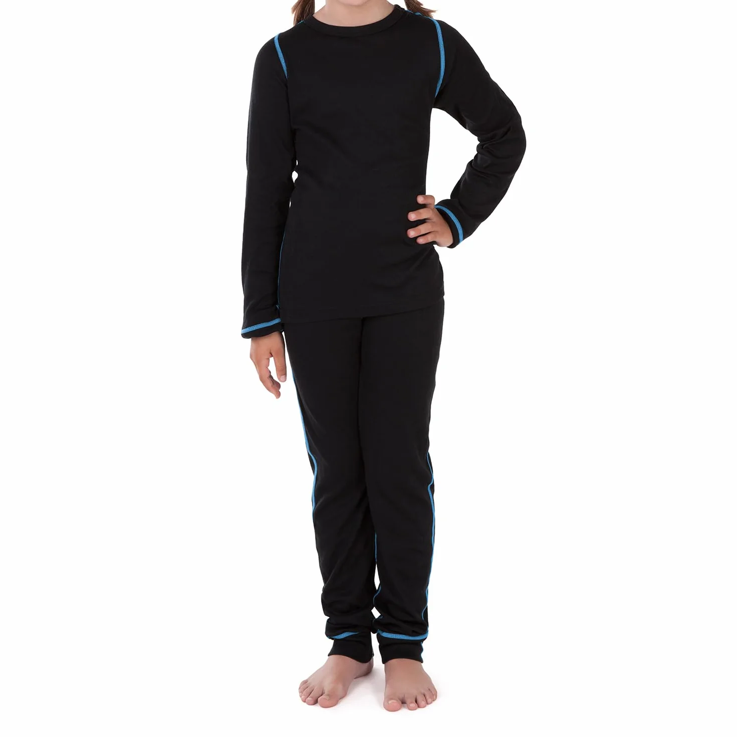 CFLEX POLARDRY Kinder Ski- & Thermowäsche Set - Lange Funktions Unterwäsche mit Hemd und Hose