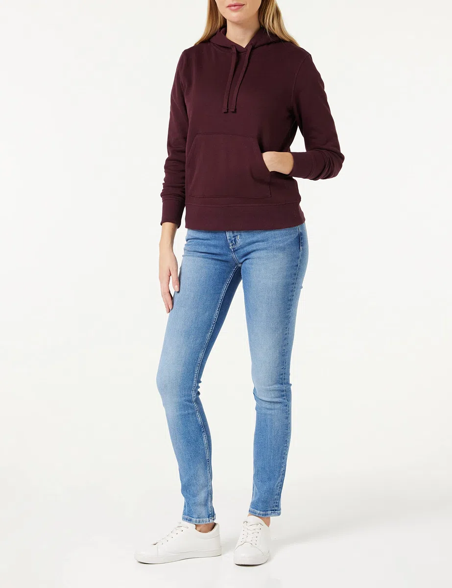 Amazon Essentials Damen Fleece-Kapuzenpullover in normaler Passform (in Übergröße erhältlich)