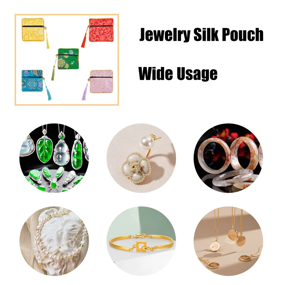 NBEADS 14 Stück Schmuck Seidenbeutel, 14 Farben Chinesische Seidenbrokat Geldbörse Geschenkbeutel Geschenktüten Bestickte Tasche Bestickte Taschen Für Münzen Schmuckaufbewahrung, 11.5x11.5 cm