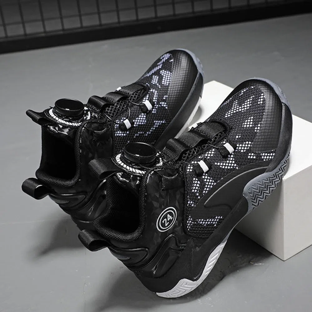 Hixingo Basketball Schuhe Kinder, Sneaker Jungen Mädchen Anti-Rutsch Sneaker Kinder, Knöchelhohe Sneaker Kinder Basketballschuhe Outdoor Basketballschuhe Herren 31-40
