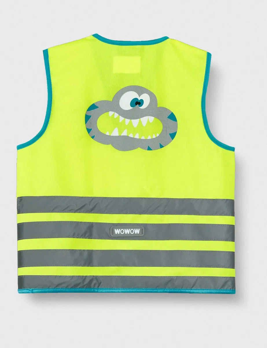Wowow Crazy Monster Reflexweste Gelb/Silber S