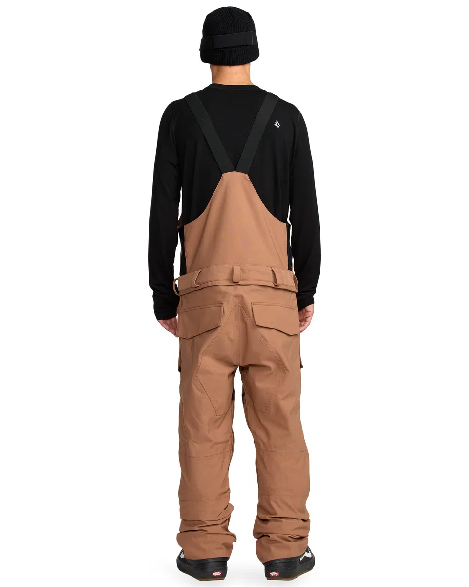 Volcom Herren Roan Bib Overall Snowboardhose – 15k wasserdichte 2-lagige Repreve-Fasern