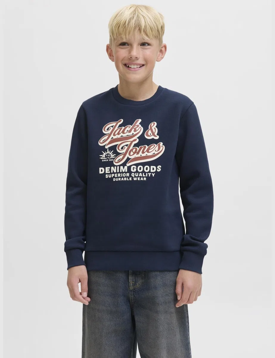 Jack & Jones Herren Jjelogo Sweat Crew 2 Col Aw25 Noos Jnr Jjelogo Sweat Crew 2 Col Aw25 Noos Jnr (1er Pack)