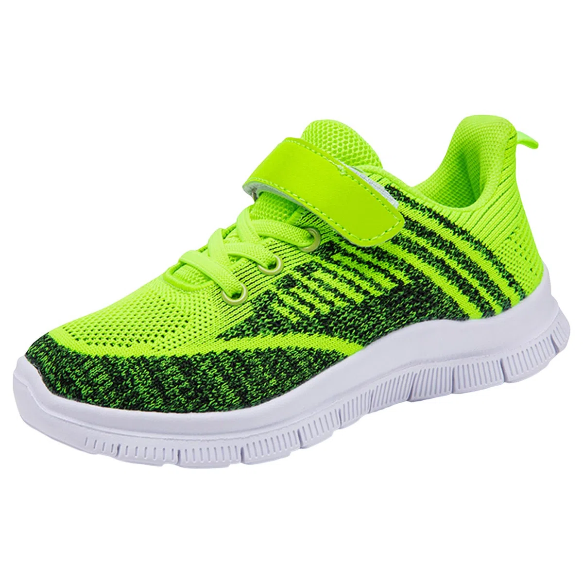 Sportschuhe Kinder Jungen Mädchen Modische Ganzjahres Hallenschuhe Turnschuhe Leicht Mesh Straßenlaufschuhe Atmungsaktiv Laufschuhe Flach Dicker Boden rutschfest Klettverschluss Sneaker