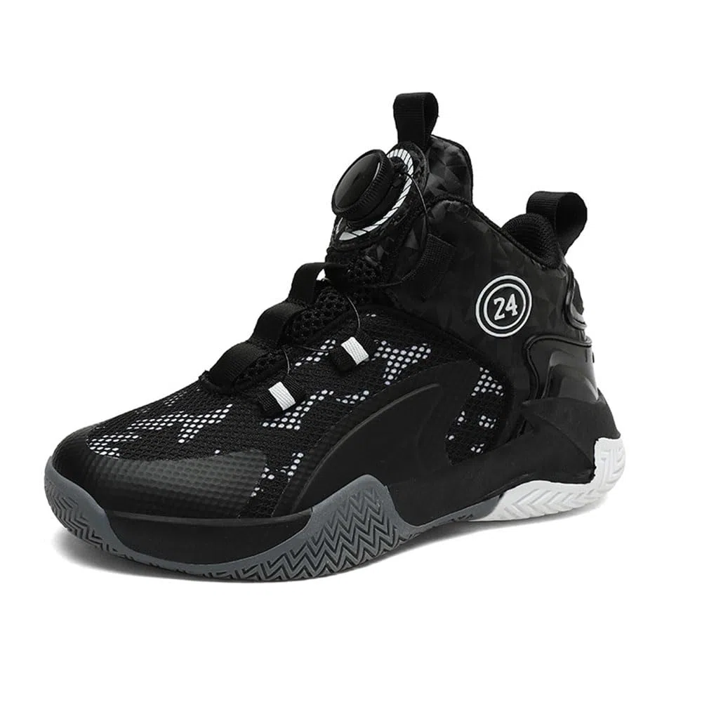 Hixingo Basketball Schuhe Kinder, Sneaker Jungen Mädchen Anti-Rutsch Sneaker Kinder, Knöchelhohe Sneaker Kinder Basketballschuhe Outdoor Basketballschuhe Herren 31-40
