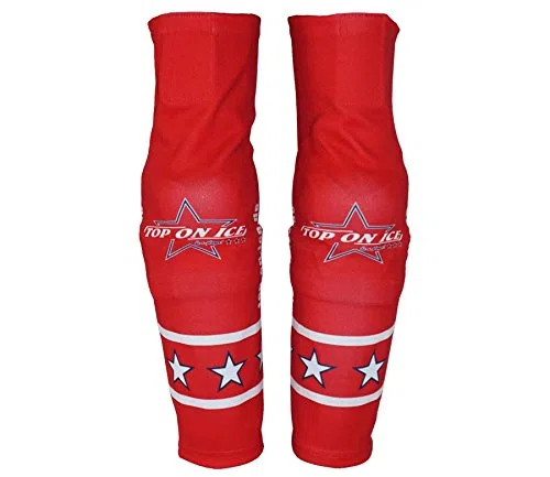 Eishockey Stutzen Sublimiert weiss/Senior