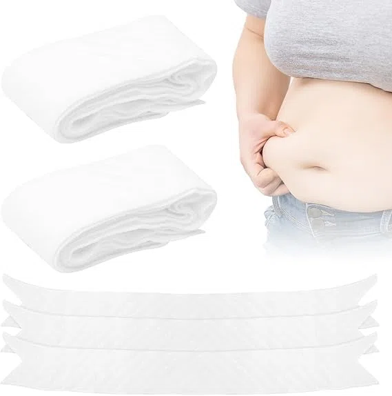 10 Stück Baucheinlage Schweiß Weiße Übergroße Bauchpolster für Baucheinlagen Schweißausschlag Übergröße Baumwolle unter Bauch Schweißeinlagen Bauchband für Damen Herren XXL