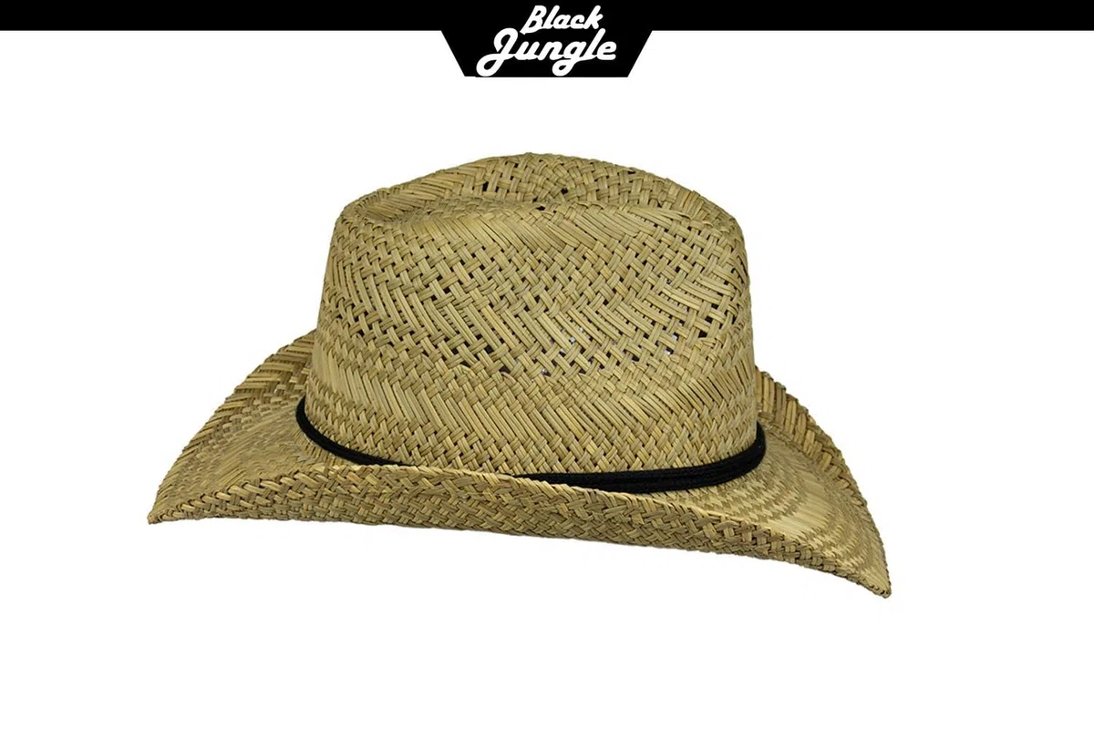 Black Jungle Delano Strohhut Natur Sommerhut Havanna Hut Unisex Bogart Fedorahut