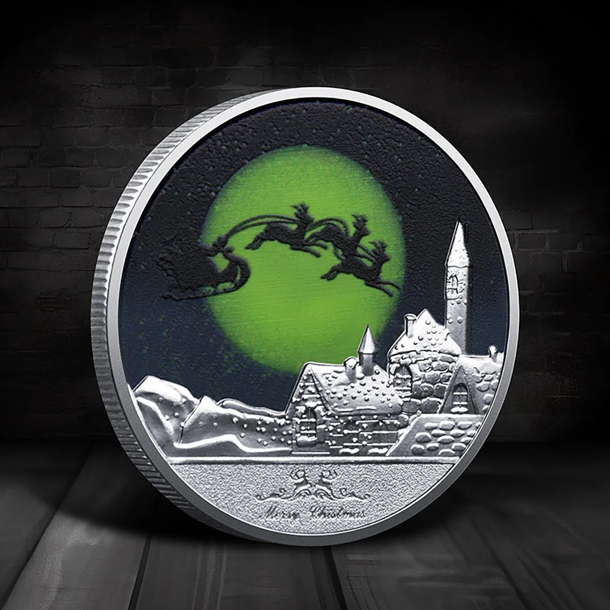 Frohe Weihnachtsmünzen,Gravur Münzeisen - Silberne Metall-Gedenkmünzen, seltene Münzen für die Geburtstagsgeschenksammlung zu Hause, Souvenir, Gedenkgeschenk