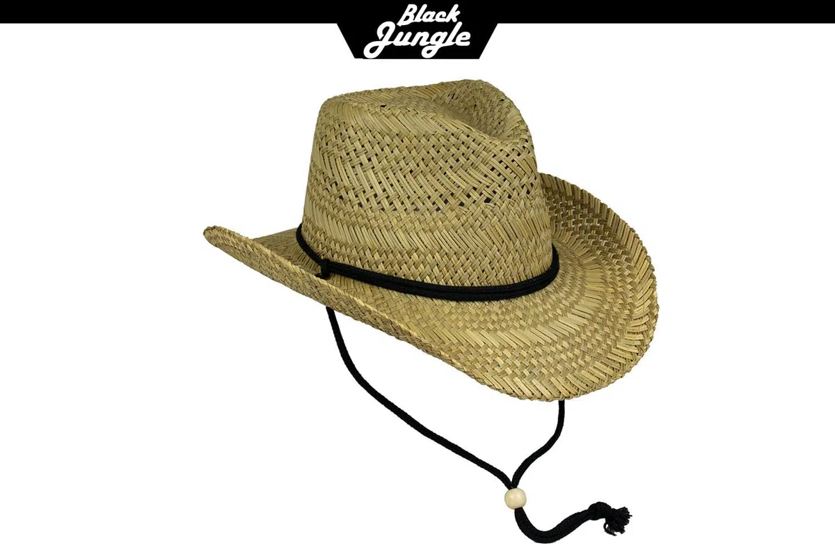 Black Jungle Delano Strohhut Natur Sommerhut Havanna Hut Unisex Bogart Fedorahut