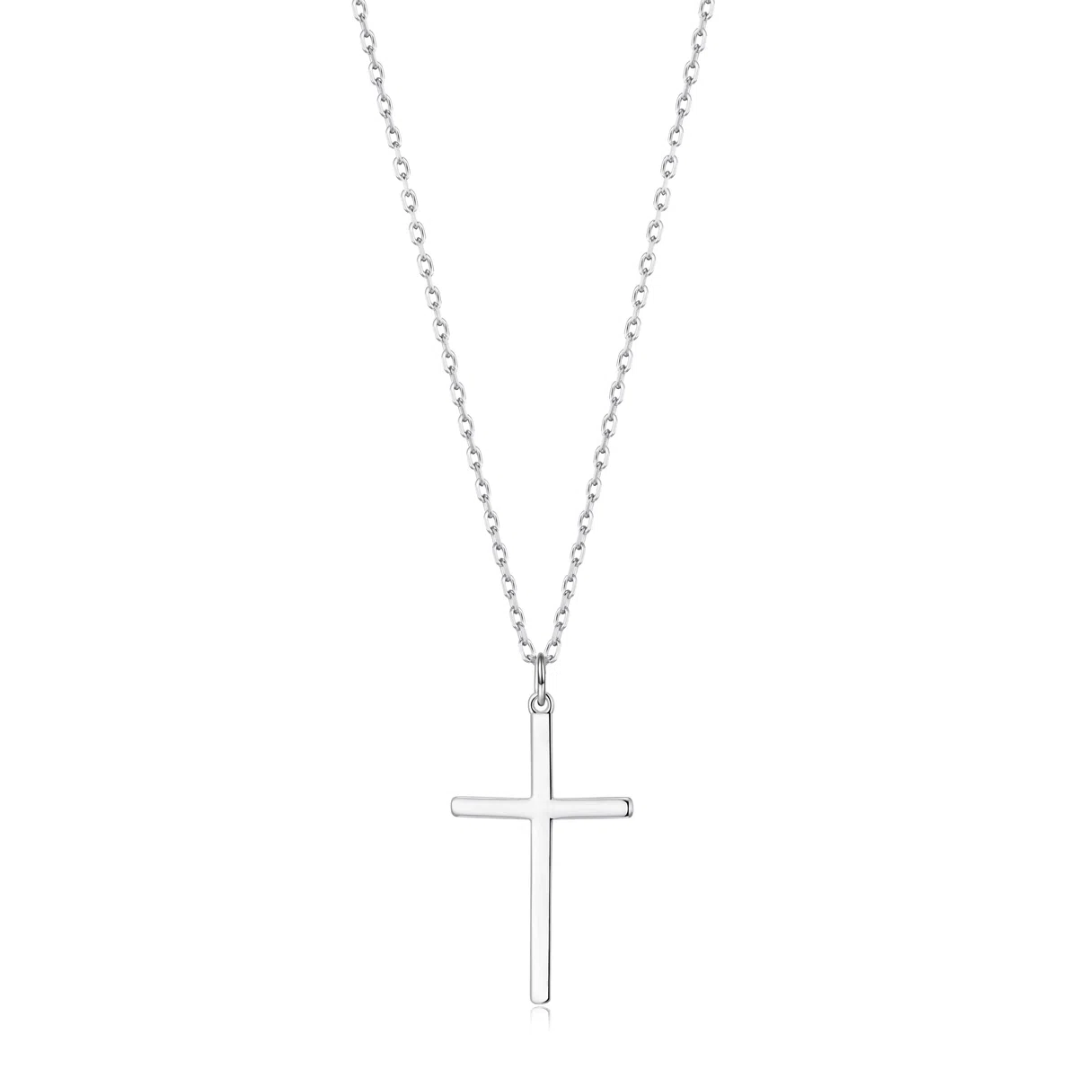 Kreuz Halskette,Kreuz Anhänger,Sterling Silber Kreuz Anhänger Halskette