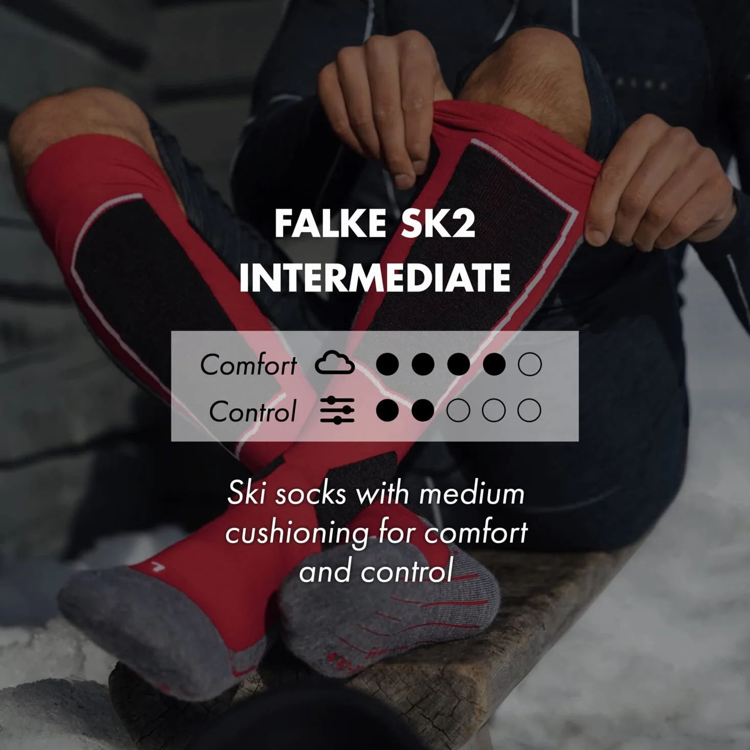FALKE Unisex Kinder SK2 Skisocken atmungsaktive schnelltrocknende klimaregulierende geruchshemmende Wolle Funktionsmaterial mittelstarke Polsterung antiblasen warme Skistrümpfe zum Skifahren 1 Paar