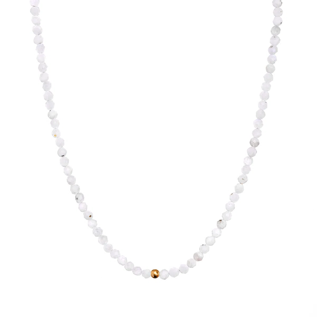 BERGERLIN Naturstein Perlen Halskette - Naturstein geprüft in Deutschland, Kette mit Verschluss und 925 Sterling Silberperle oder vergoldeter Perle, mit Echtheitszertifikat, für Damen und Herren