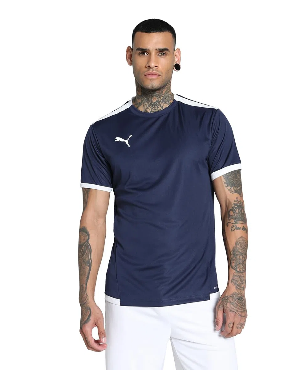 Puma Herren Teamliga Striped Jersey Shirt (1er Pack)