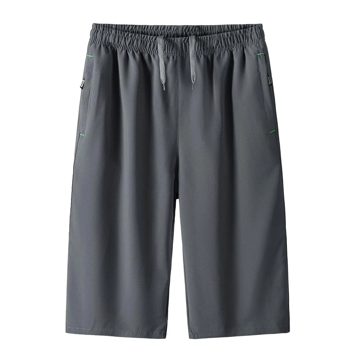 SOOUICKER Kurze Hosen Herren Sport 3/4 mit Reißverschluss Sporthose Herren Kurz Gym Weit Bermuda Shorts Sommer Gummizug Kurze Jogginghose Weites Bein Schnelltrocknend