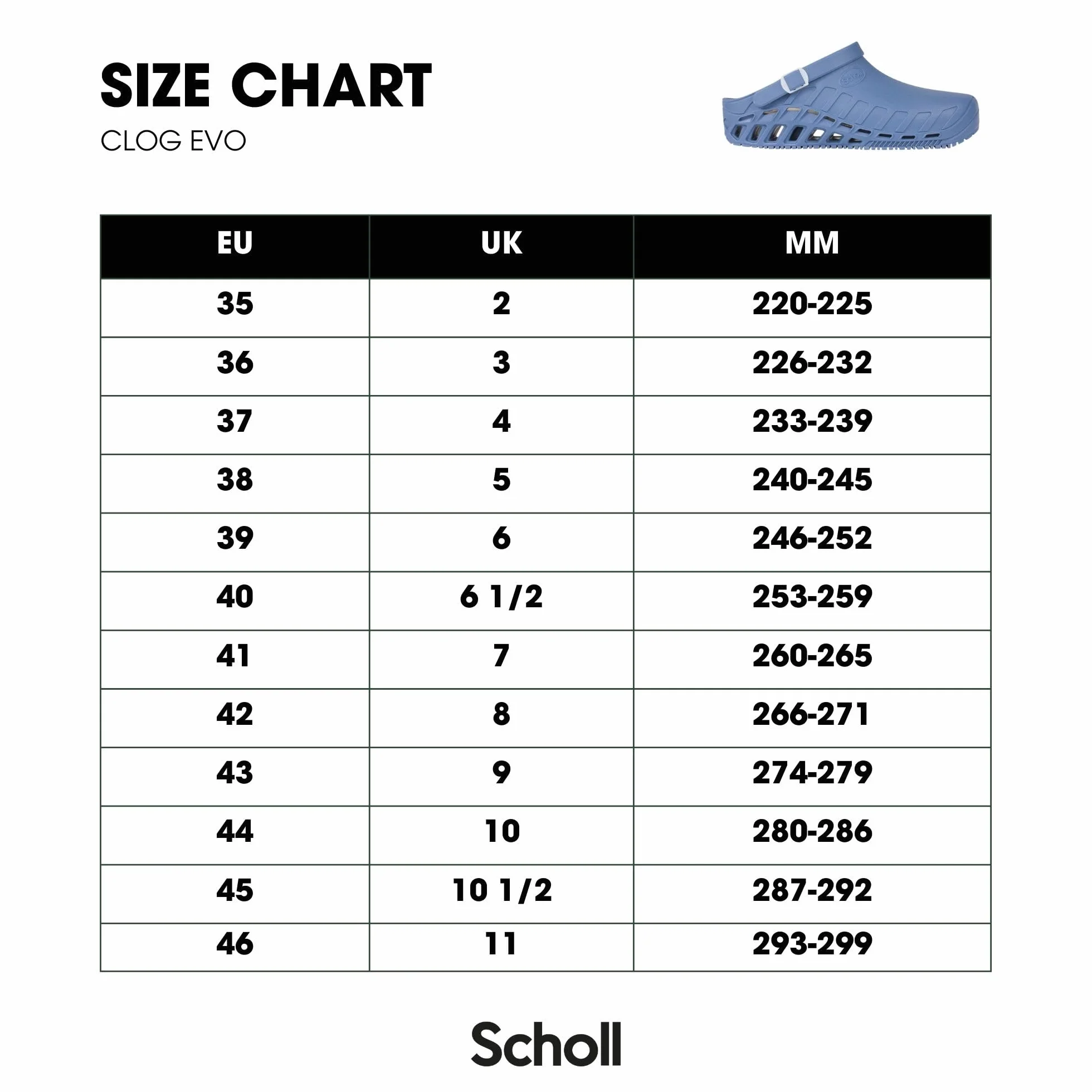 Scholl Unisex Clog EvoClog