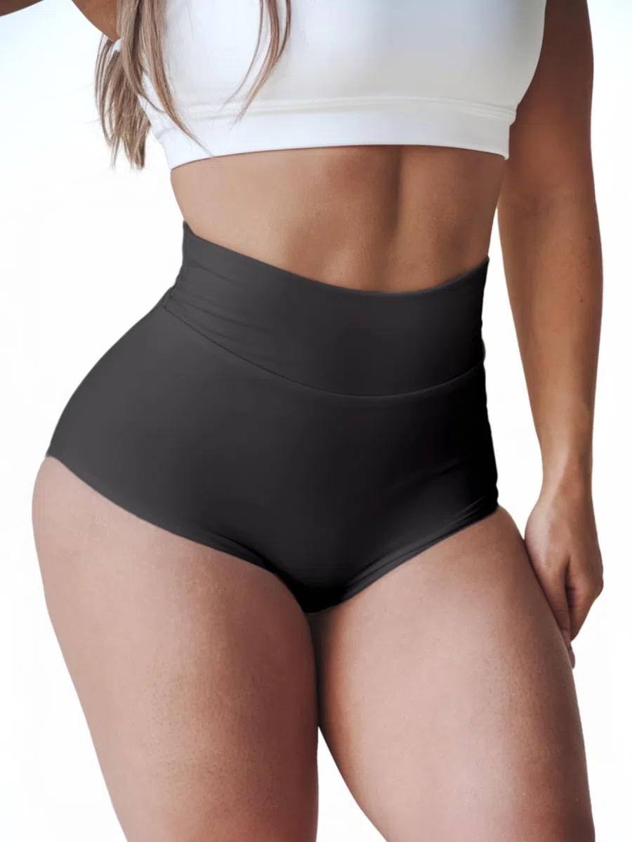 Booty-Shorts für Damen, hohe Taille, Po-Lifting, Spandex, Biker, Yoga, Fitnessstudio, Tanz, Hotpants, Rave-Outfits