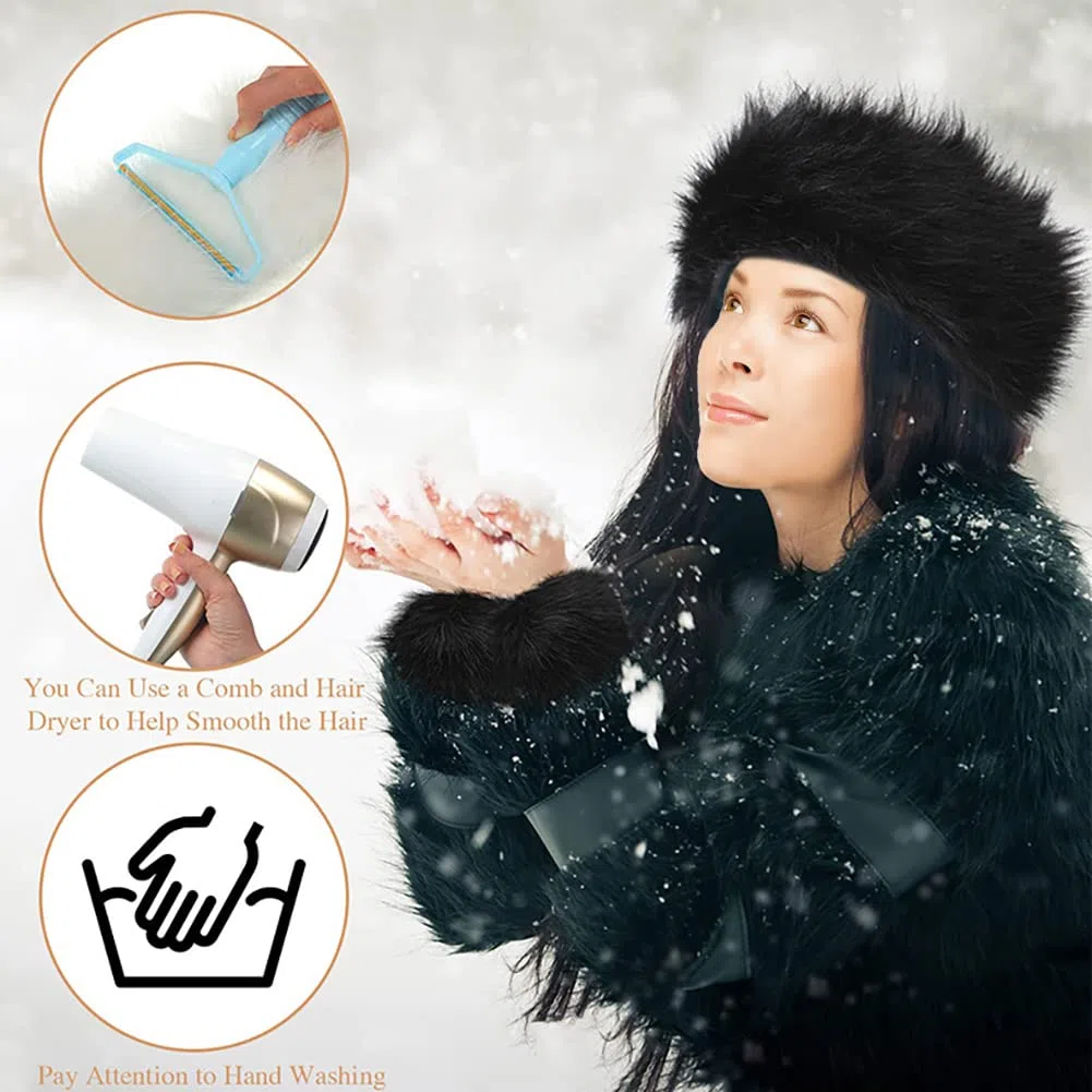 1 Paare Fell Pelz Armstulpen,Damen Pulswärmer Pelz Kunstfell Fellstulpen Fell Manschette Handschuhe Pulswärmer Kunstfell Winter Handgelenk Wärmer für Pullover Mantel Weste Jacken für Frauen,Braun