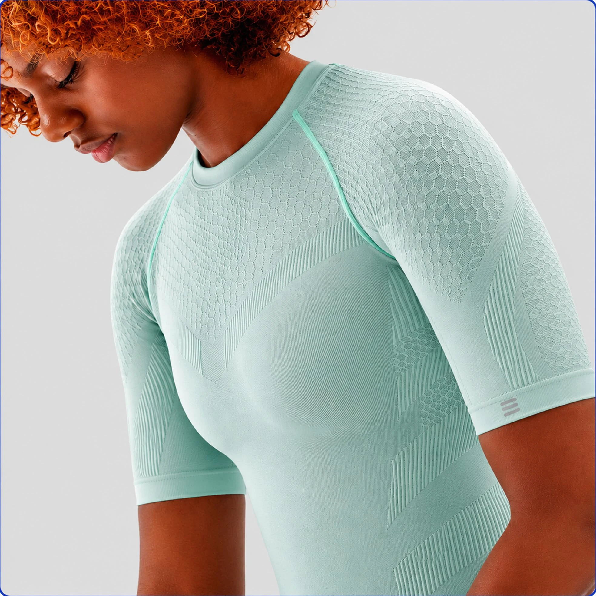 BAUERFEIND Kompressions-Shirt „Sports Compression Shirt Short Sleeve“, Kurzarm-Shirt für Damen, Für verbesserte Durchblutung der Torso- und Armmuskulatur, Polyamid/Elasthan