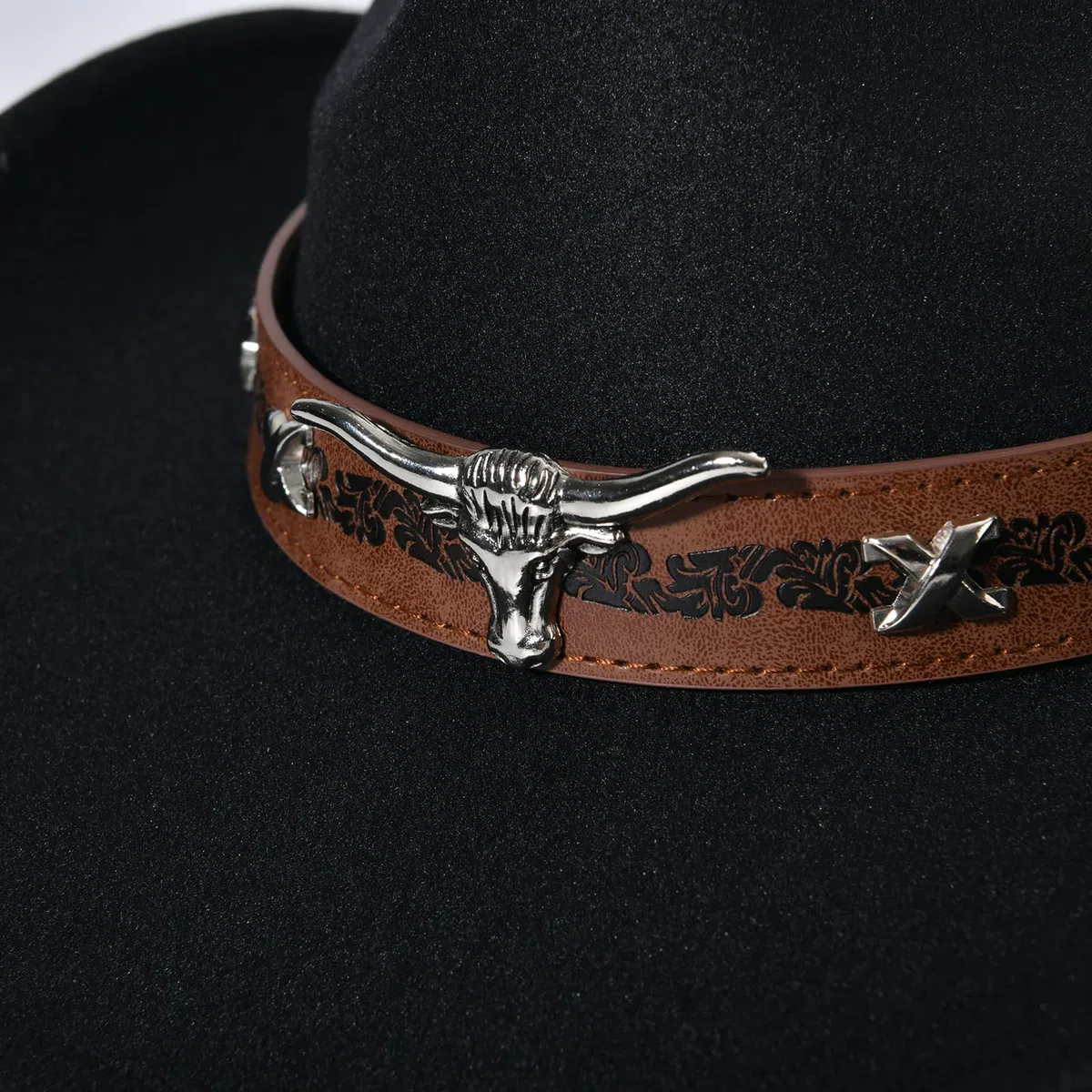 Cowboy Hut Herren Cowboyhut Damen Westernhut Fedora Hut Cowboy Hut mit Band Breiter Krempe