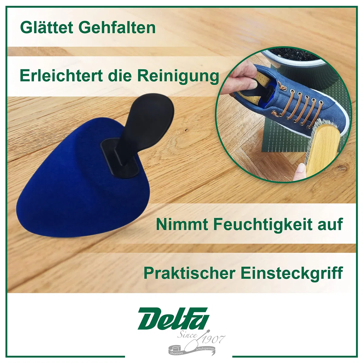 DELFA Foam Fit Schuhspanner - Perfekte Formerhaltung & Frische - Set aus 3 Paar - Schuhformer Schuhstrecker - für Damen