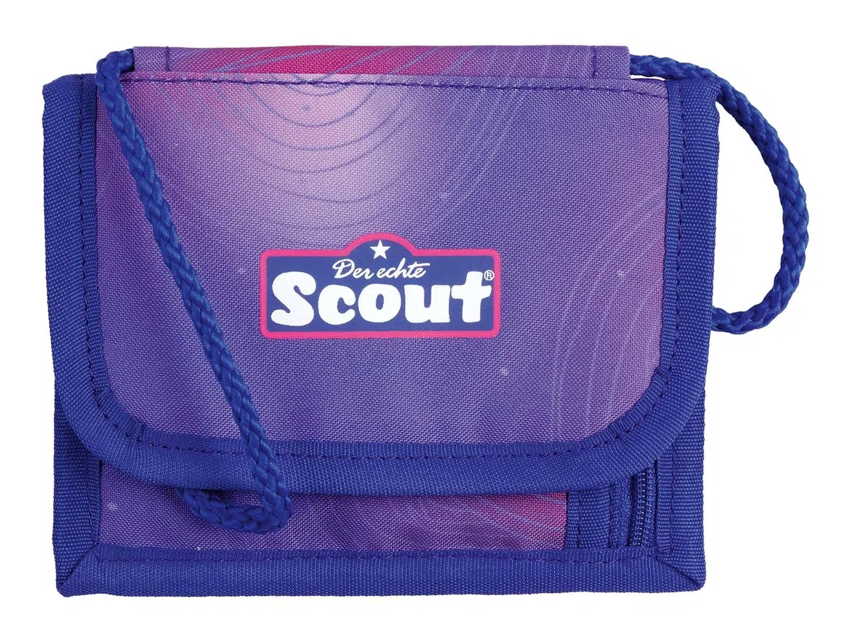 Undercover Scout Brustbeutel, Blau mit Reißverschluss, Transparent-Fach, Namensfeld und Schlüsselring, 13,5x11x1 cm, Summer Kollektion