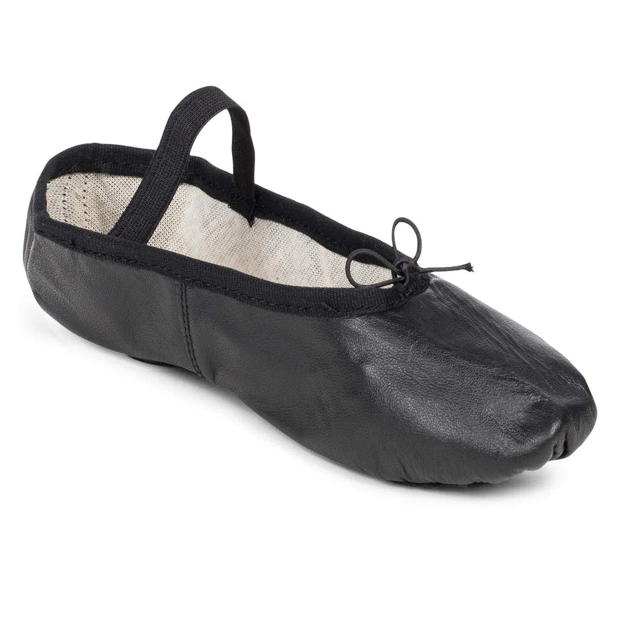 Interdance Ballettschuhe - Ballettschläppchen '106' (aus Leder, Ganze Chromledersohle) [Größen 25-44 in weiß, rosa, schwarz, für Kinder & Erwachsene]