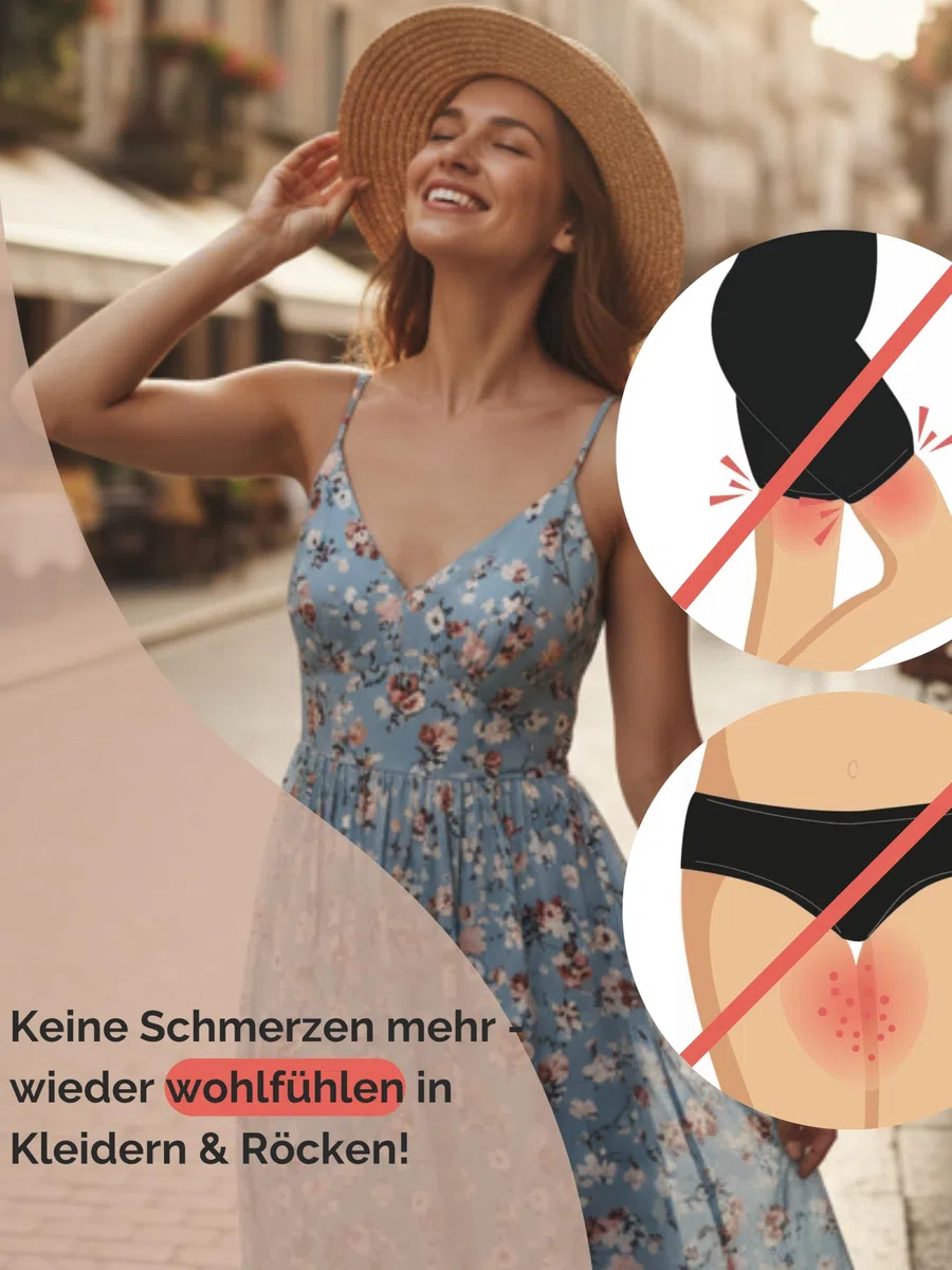 TONEST Shapewear Damen - Bauchweg Shaping-Miederhose - Mid Waist - Figurformender Slip mit Bein - Shape- Radlerhose - 1300-MS-FC