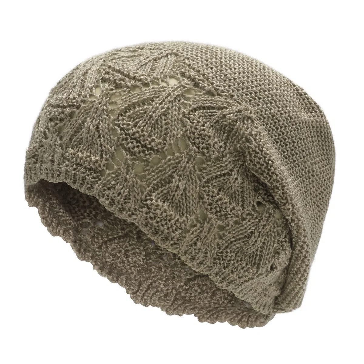 ZLYC Damen Sommer Strickmützen Handstricken Häkelmütze Vintage Beanie Mütze