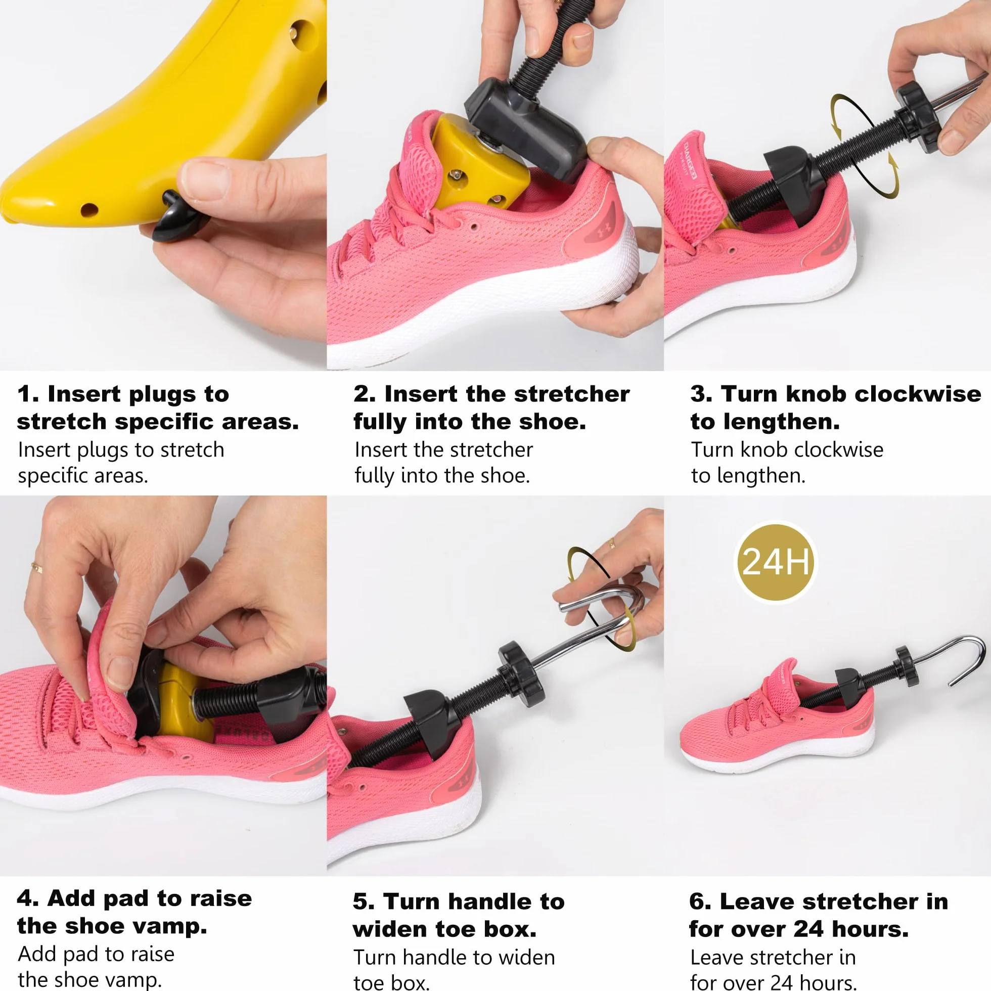 1 Paar Schuhspanner 4-Wege Dehnung: Schuh Stretcher, Hallux Schuhdehner, Schuhe Weiter machen Größe 36-46