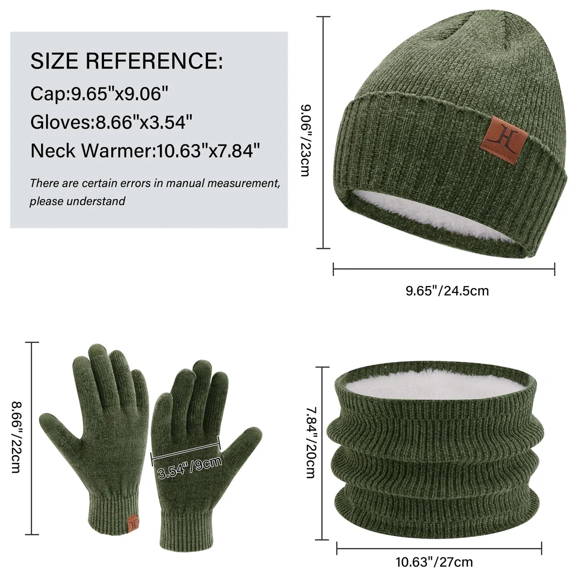 ZASFOU Damen Herren Winter Mütze Schal Touchscreen Handschuhe Set Thermo Chenille Beanie Wintermütze Loop Schal Schlauchschal Winterhandschuhe Geschenk für Männer Frauen