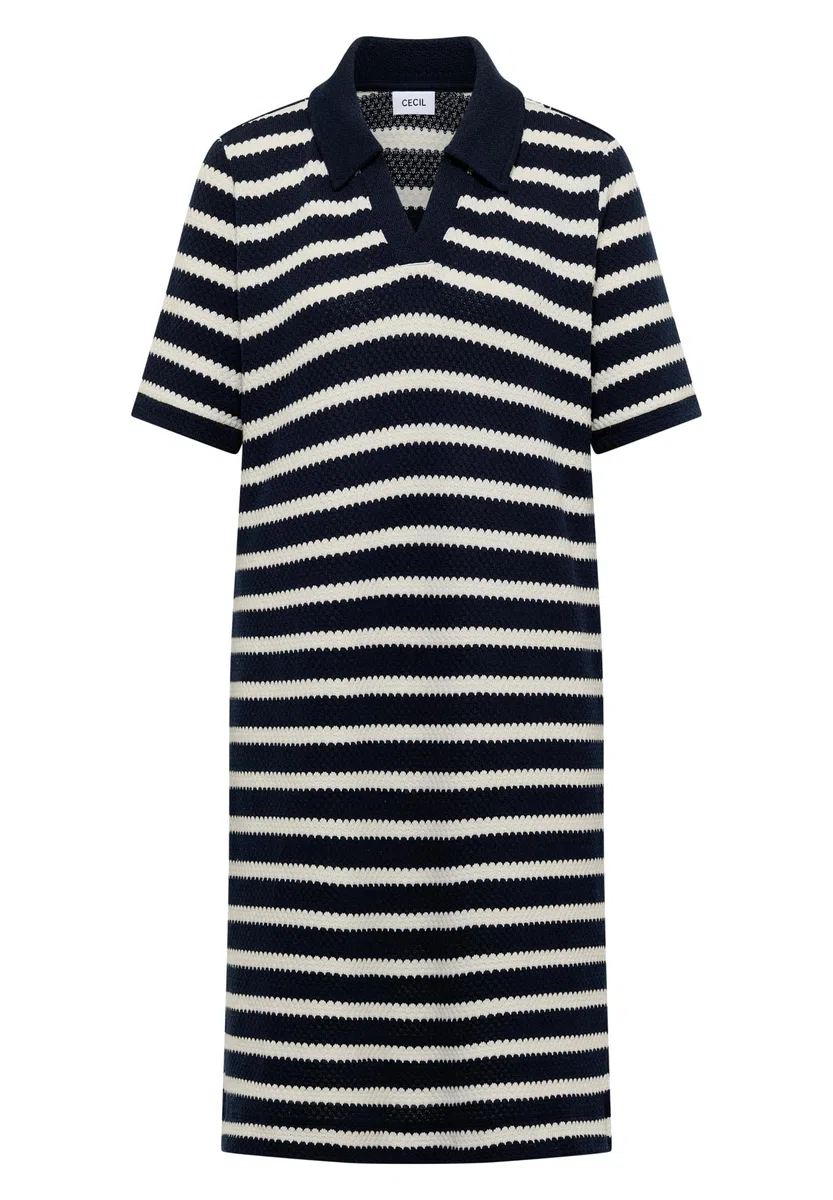 Cecil Damen 1409310 Knielanges Kleid in Ajourstrick (1er Pack)
