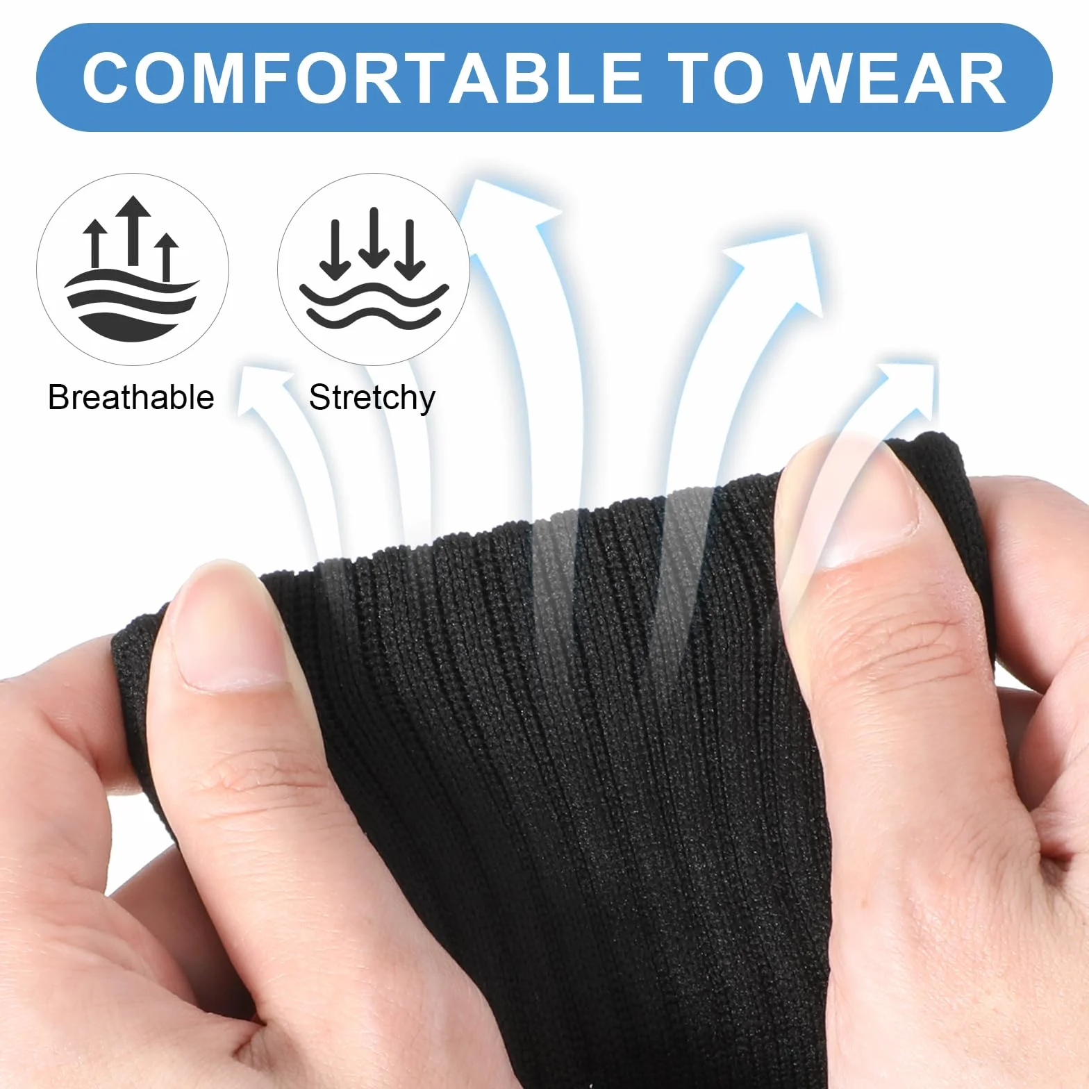 Tyqour 2 Paar Stutzen Kinder Fußball, Unisex Stutzen Ohne Socken, Fußball Sleeves Tubes Sportsocken Weiß Schwarz Fussball Socken Kinder Atmungsaktive Football Socks für Anfänger und Jugendliche