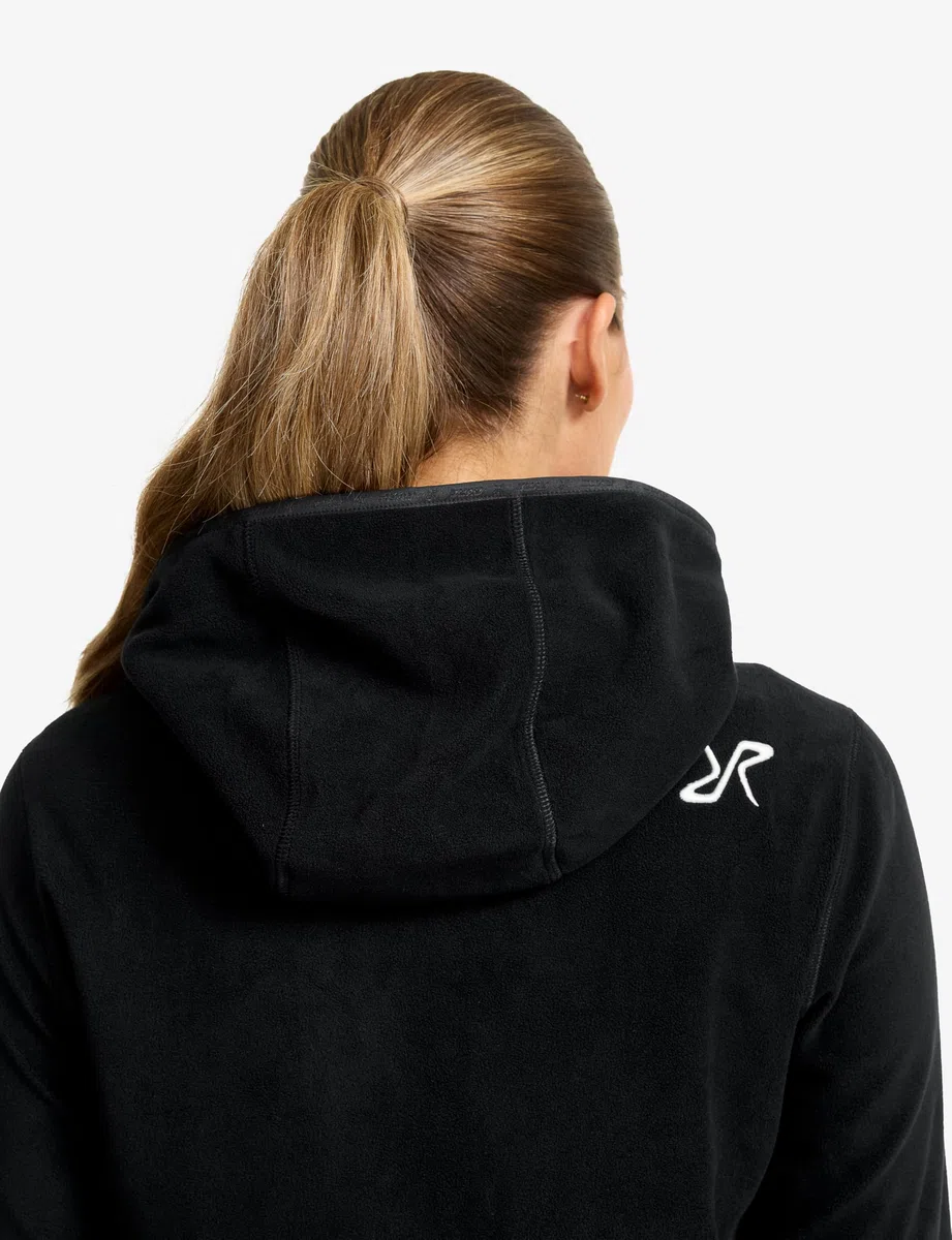 RevolutionRace Hiker Fleece Hoodie für Damen, leichter elastischer Fleece-Hoodie
