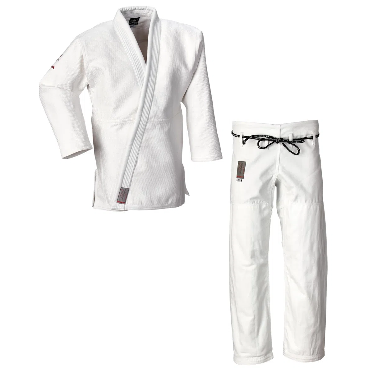Ju-Sports Ju-Jutsu Anzug Brasilia Weiß I Moderner Jujutsu Anzug für Erwachsene I BJJ Gi Herren fürs Training I Doppelt verstärkter Brust- & Schulterbereich I 100% Baumwolle