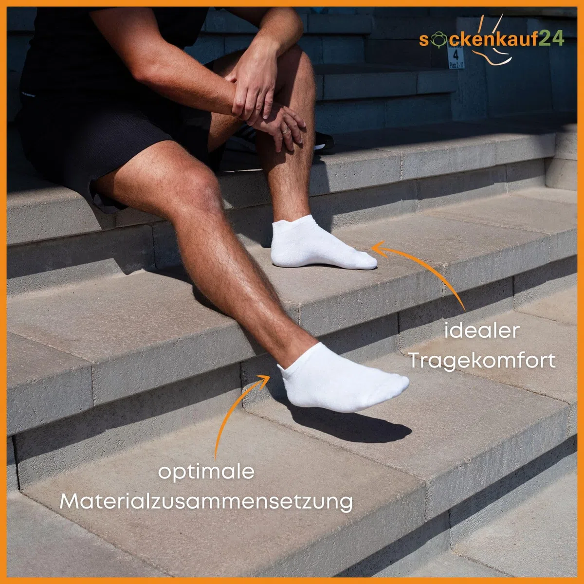 6 Paar Sneaker Socken Damen & Herren mit Fersenlasche Anti-Blasen Schutz Rutschfest Atmungsaktiv