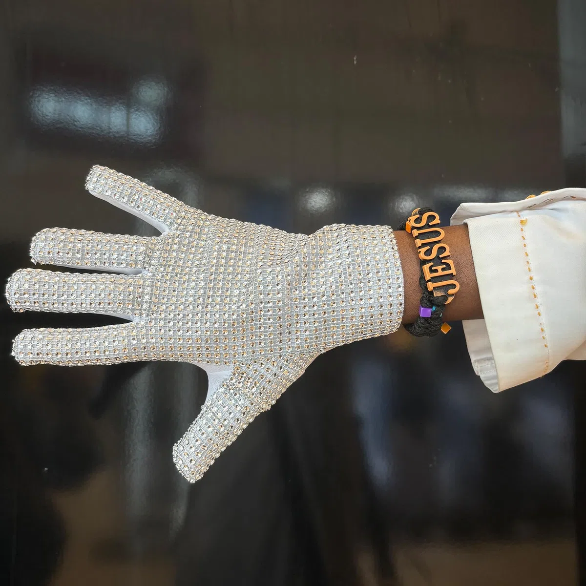 Michael Diamond Handschuh für Kinder Fans Strass Handschuh Punk Rock MJ Handschuhe Weihnachtsgeschenk