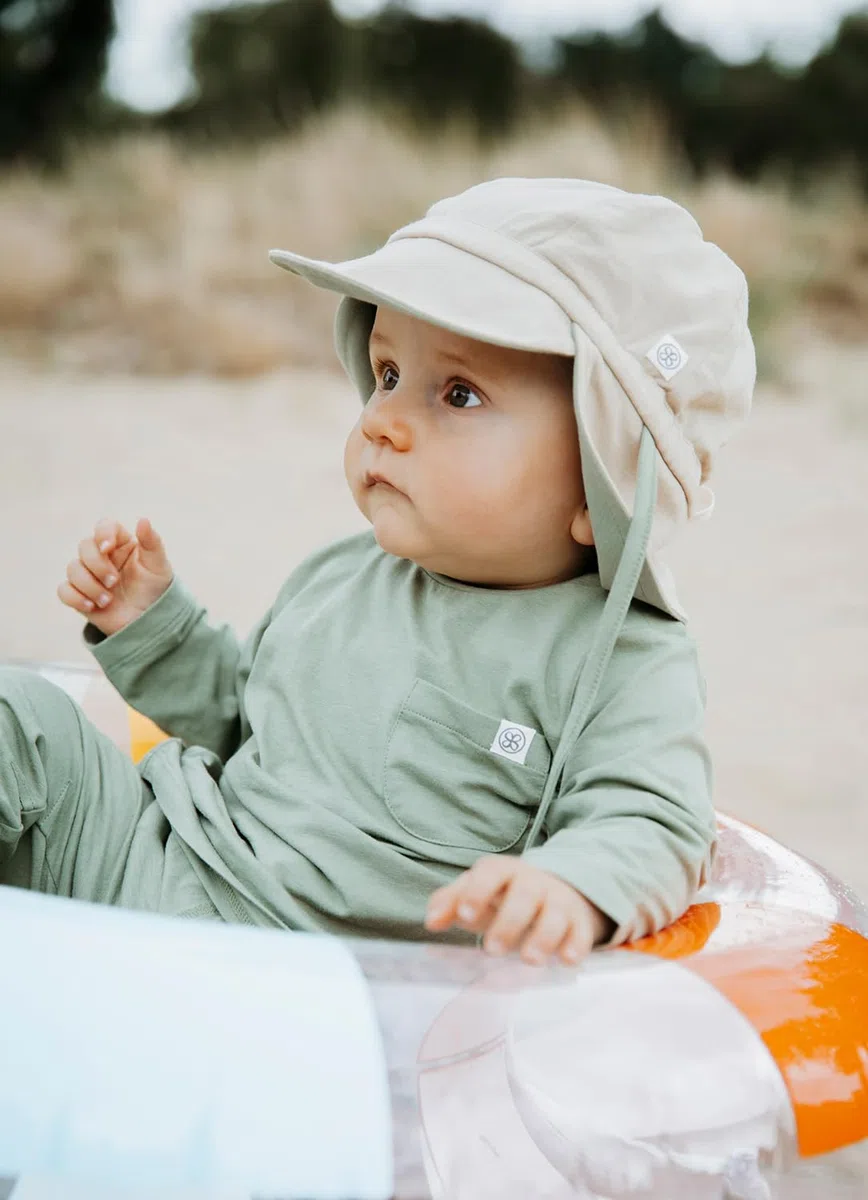 Cloby Langarm-Shirt T-Shirt Long Sleeve mit UV-Schutz (UPF 50+) Baby (Gr. 6-12 Monate) - Olive
