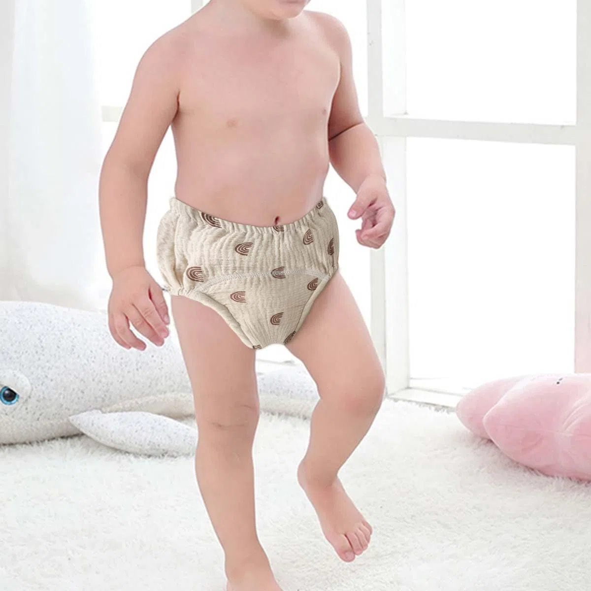 Baby Töpfchen Trainingshose 6 Monate - 4 Jahre, 5 Stück Weich und Atmungsaktiv Töpfchen Trainingshose für Töpfchentraining, 8-Schicht Kinder Töpfchen Trainingsunterhosen