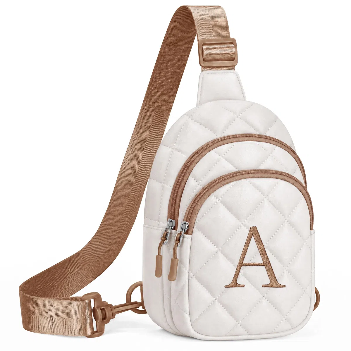 YOOLIFE Geschenk für Mädchen 3 4 5 6 7 8 9 10 11 12 Jahre, Geschenk Umhängetasche Mädchen, Buchstaben Umhängetasche Schultertasche Geldbörse Geburtstagsgeschenk für Kinder Tochter Schwester, Beige A