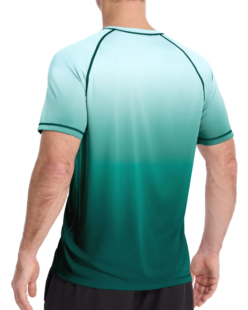 Herren Kurzarm UV-Shirt, UPF 50+ Sonnenschutz Schwimmshirt, Schnelltrocknend & Atmungsaktiv, Rashguard für Surfen, Schwimmen & Strand
