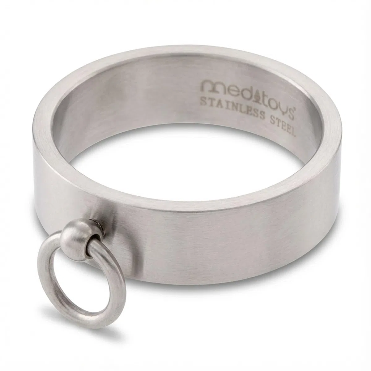 meditoys - 'Ring der O' in Edelstahl (matt), Finger-Ring Damen Herren