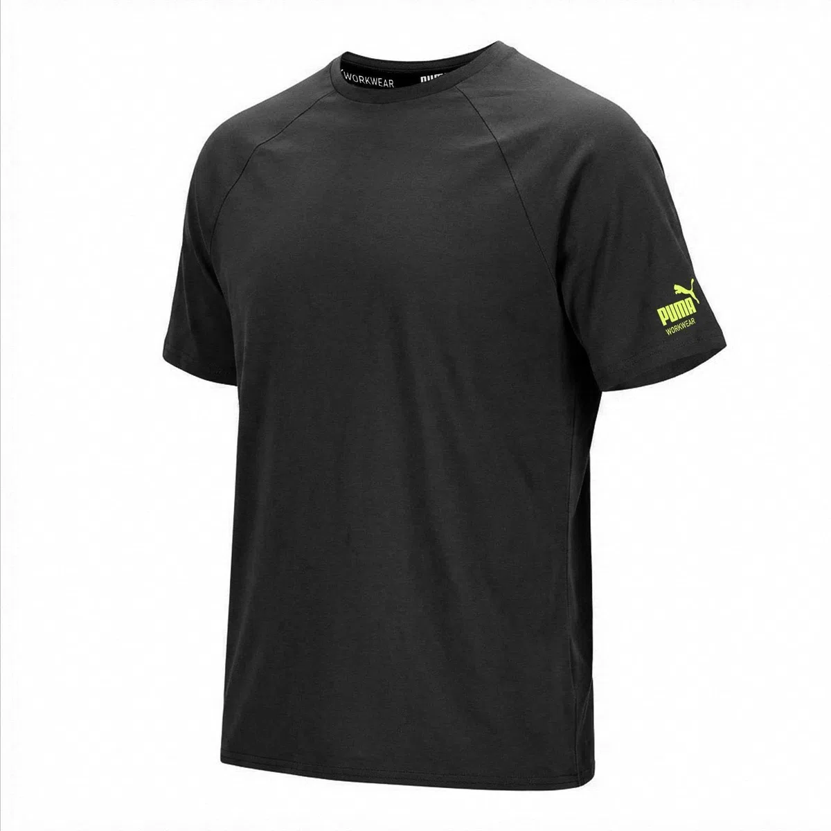 PUMA Workwear Herren Shirt aus 100% Baumwolle - Strapazierfähiges und atmungsaktives Gewebe - Bequeme Passform - Rundhalsausschnitt - T-Shirt für Handwerk Logistik und Werkstatt