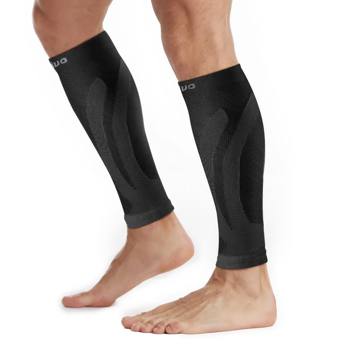 CAMBIVO 2 Paar Wadenbandage, Kompressionsstrümpfe Damen Herren, Stützstrümpfe, Compression Socks, Kompressionssocken, Waden Kompression,Waden Beinlinge für Sport, Laufen, Schwellung, Erholung