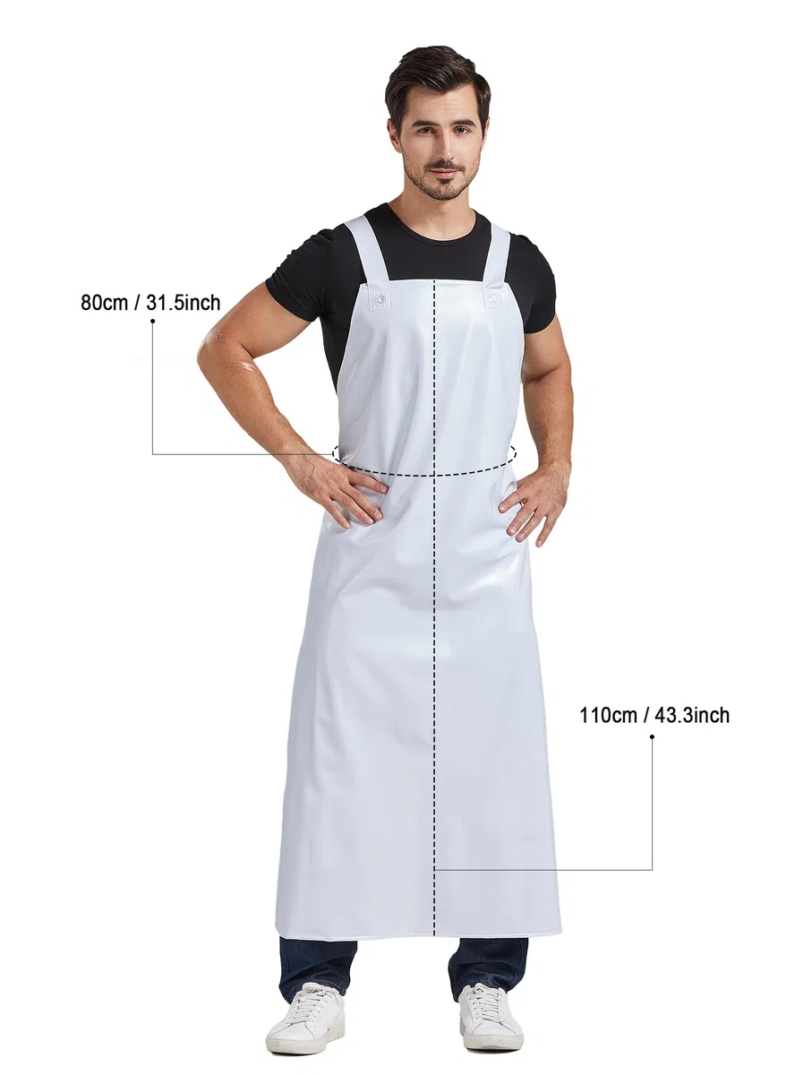 Nanxson Unisex wasserdicht Gummischürzen Arbeitsschürze Fleischerschürze Metzgerschürze für Industrie, Metzgerei, Reinigung