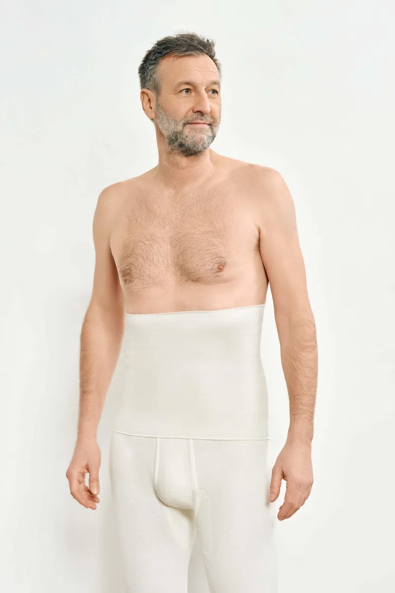 con-ta conta Leibwärmer, warmer Nierenschutz für Damen und Herren, Nierenwärmer aus Baumwolle und Angora, Unterwäsche für den Lendenwirbelbereich & untere Rückenpartie in versch. Farben, Größe: S-3XL