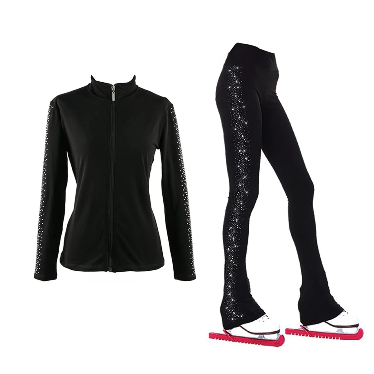 LIUHUO Eiskunstlauf-Trainingshose Fleece warm Damen Mädchen