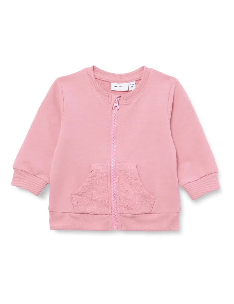 NAME IT Baby-Mädchen Nbfdiamin SWE Card Unb Sweatshirt-Jacke